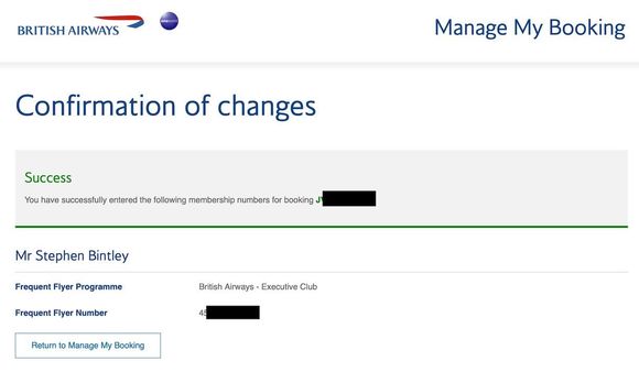 BA confirming added correctly
