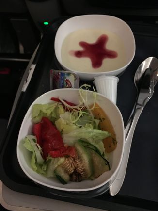 These were both good. Salad and desert. 