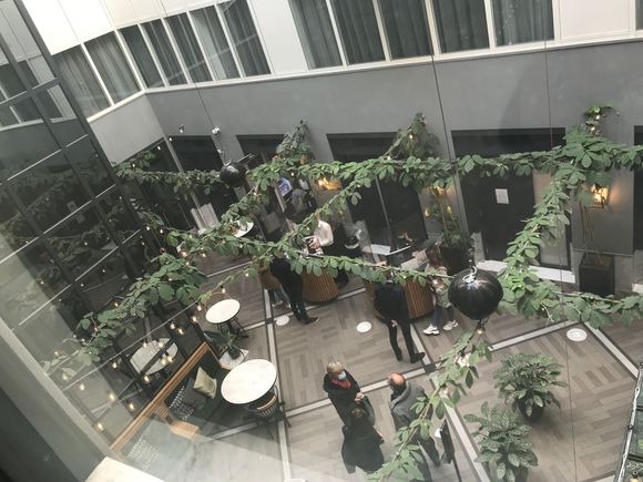 Inner atrium with reception area