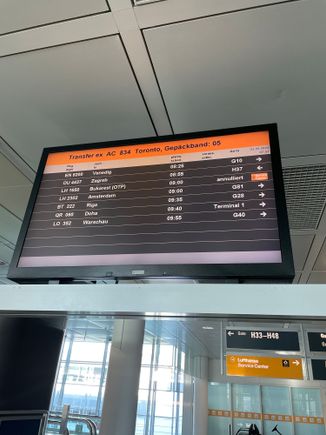 Munich was rather quiet today. Arrived on AC834