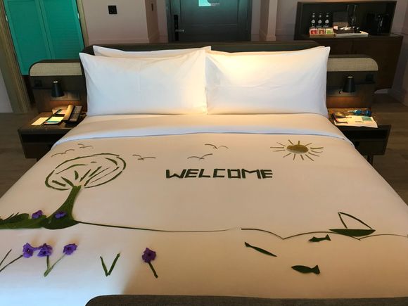 Bed Welcome Message 