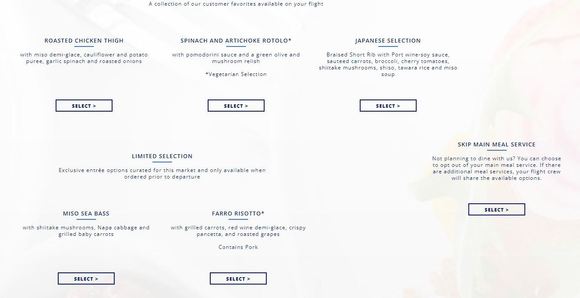 Menu for MSP - HND