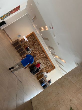 Lobby is on 14th floor. 1st floor has security and foyer 