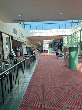 View down to the checkin counters. 