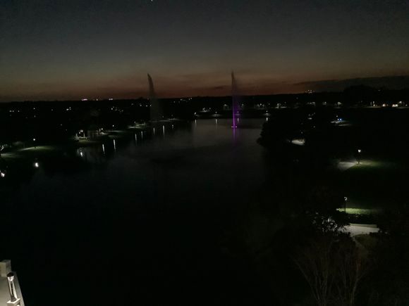 Balcony  twilight view