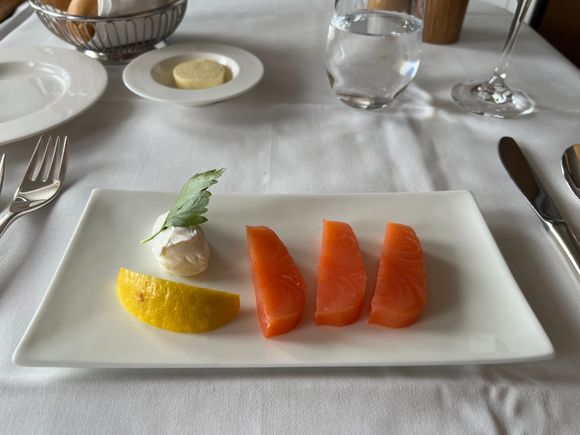 Second portion of Balik Salmon, offered by FA