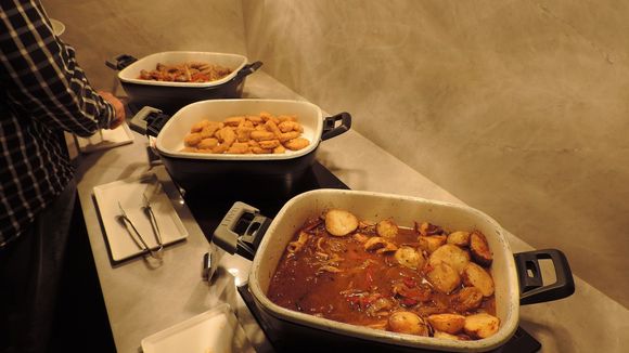 Some of the hot dishes during happy hour, Hilton Taipei