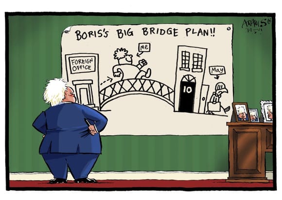 Boris Johnson’s suggestion of a bridge across the Channel to link Britain and France :-)