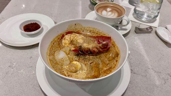 Seafood Laksa in the Private room