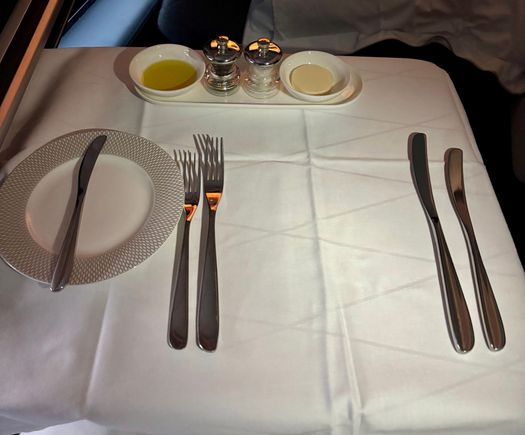 Table set for dinner