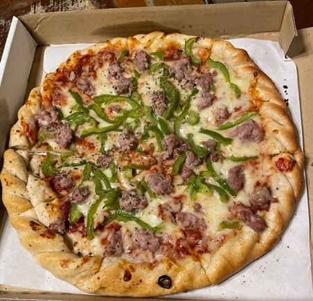 Sausage and pepperoni from Brick Oven Kaua’i 