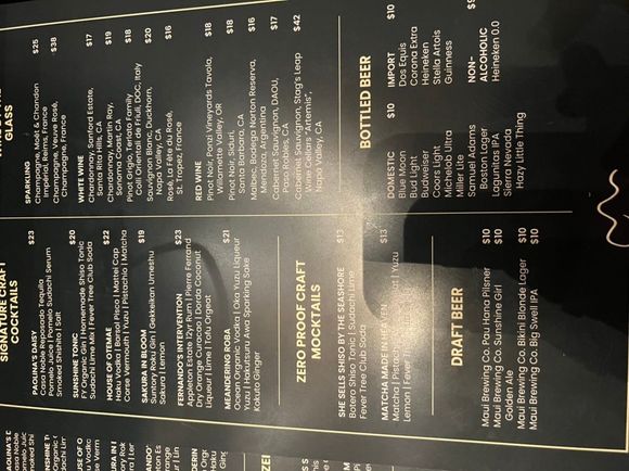 Botero menu