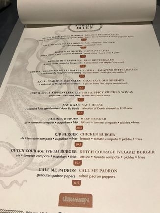 Nibbles menu