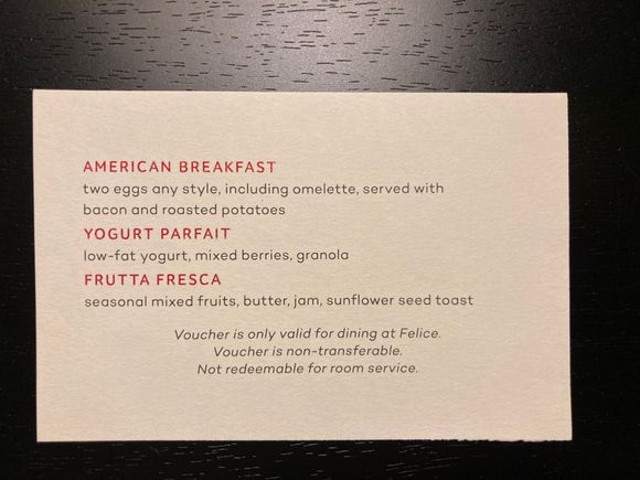 Gild Globalist Breakfast Voucher