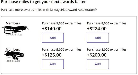 GS miles costing more 