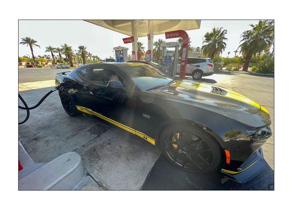 Gassing up, enroute to....