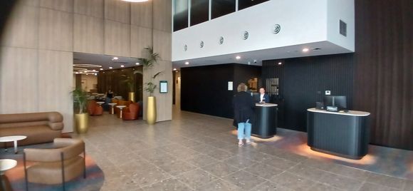 Foyer. Leatherwood Restaurant behind.
