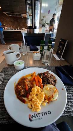 Breakfast at the restaurant