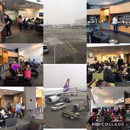 Runway views are awesome!
Too bad I can't say the same for the lounge ...