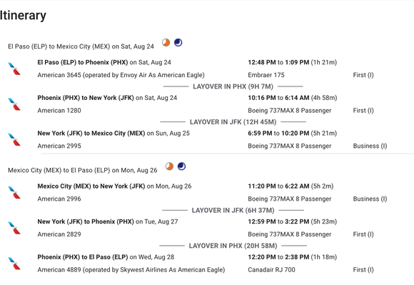 is it safe to skip the last leg of PHX - ELP?