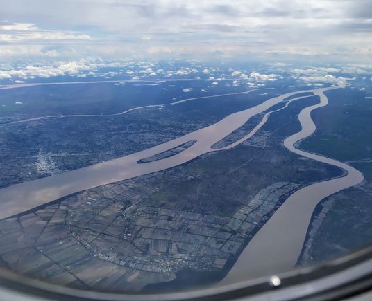 Various channels in the Mekong delta 