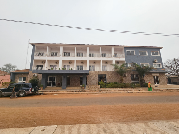 The front of the hotel