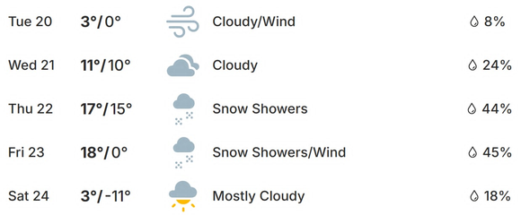 BRW forecast