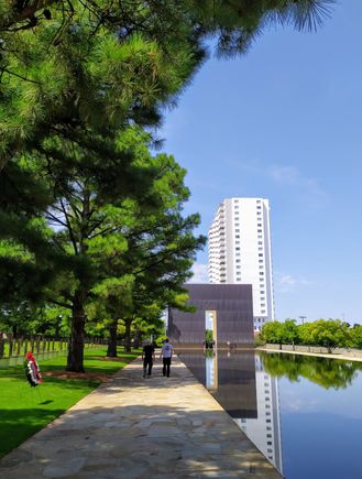 The Oklahoma City bombing memorial 
