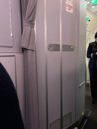 View from seat 1D. 