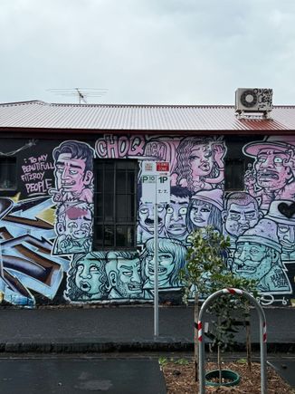Street art on Fitzroy Street