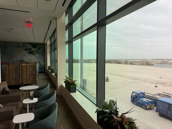Daylight view from the windowed area