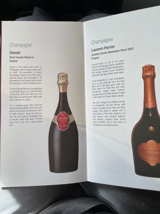 Another flight without the Laurent Perrier Alexandra