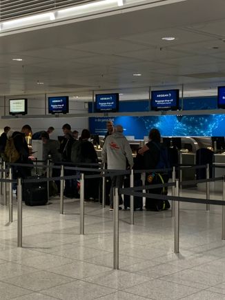 A3 check-in desks