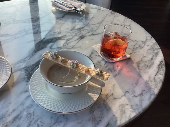 Happy hour soup.