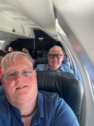 Scored the single seats on the port side 