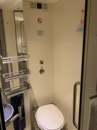 Toilet in the compartment