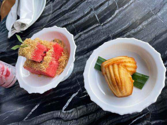 Afternoon snack offering in Regency Club