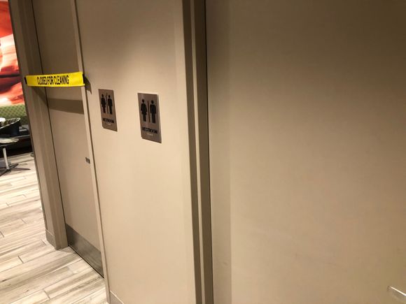 Two private restrooms. 
