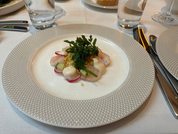 King prawn, brandy emulsion, fine herbs & polonaise