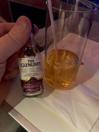 Glenlivet - actually preferred the single malt Swiss 