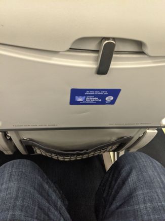 United 737 Seat 24D Seat Ptich