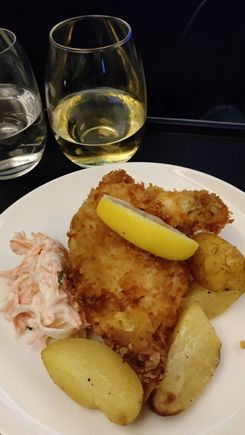 Chicken parm on a plane! 