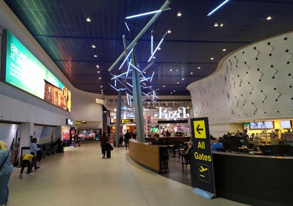 Terminal 1 of Manchester airport (MAN) is quite pleasant once through security 