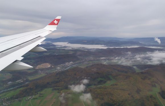 Another shot from the previous flight, on final approach to Zurich airport (ZRH)