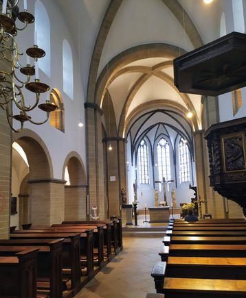 The interior of X church in Wissel