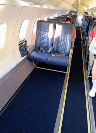 My front row seat had a HUGE amount of legroom 