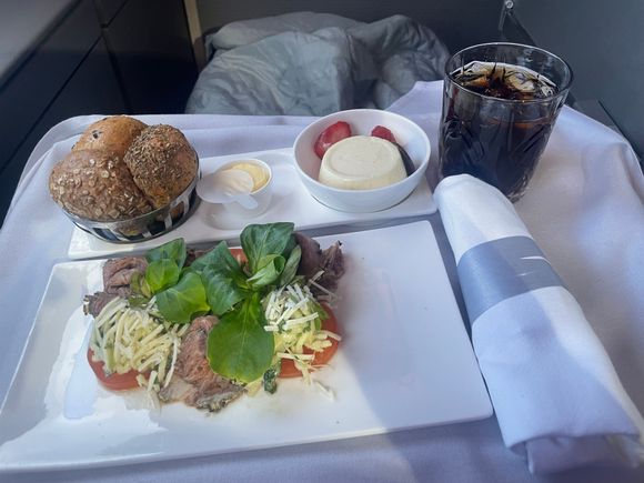 Herbed roast beef. 