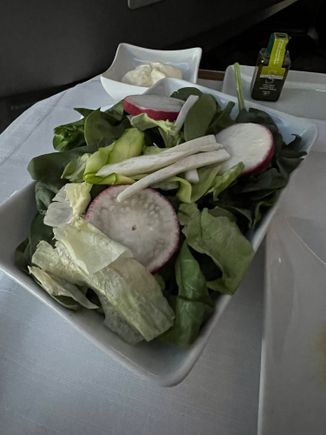 Decent salad, special dressing not offered, but I didn't ask