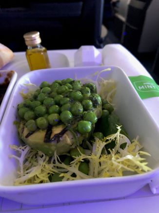 Grilled Avocado, English Peas, Arugula, Frisse & Salsa Verde (Chilled)