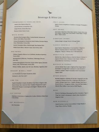 LHR CX F Drinks List